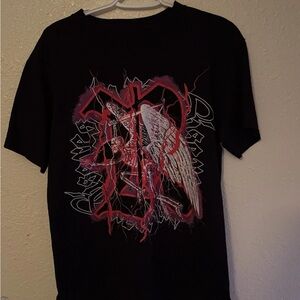 Skeleton Rest in peace Black Graphic T-Shirt